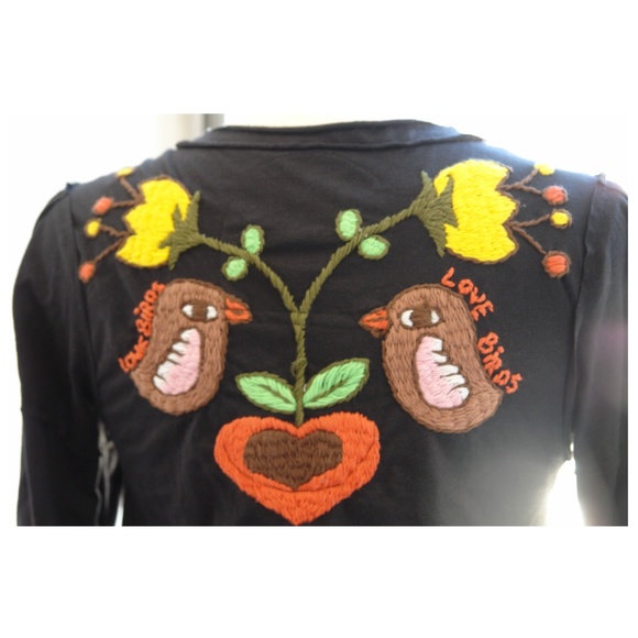 Anthropologie Sweaters Hand Embroidered Crop Jacket Bolero Top Xs S Nwt Poshmark